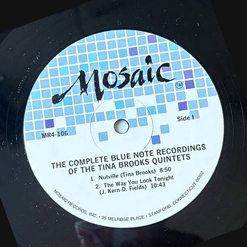 Mosaic label, side I (35 Melrose Place address)