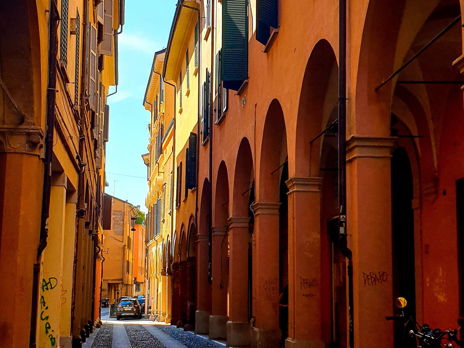 The porticoes of Bologna's historic centre